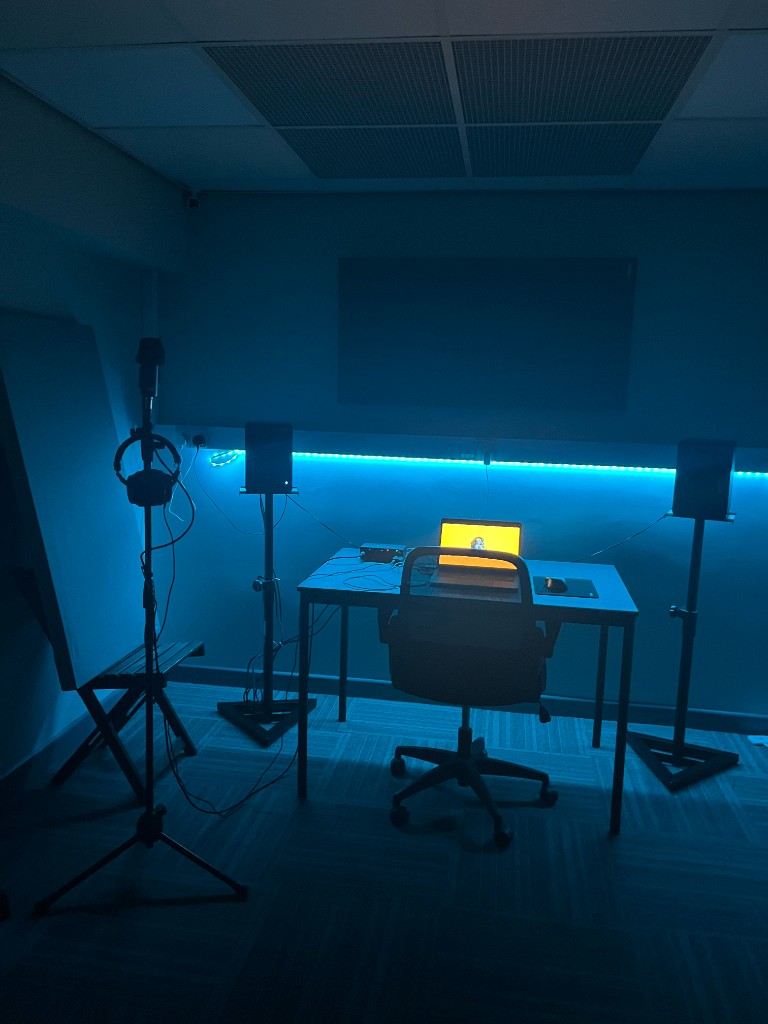 Larger Warrington Music Studio room for full-band and vocal sessions